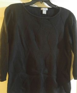 Bundle 3/$20. Joan Vass Studio black sweater